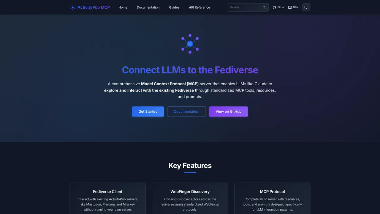 Screenshot of ActivityPub MCP Server