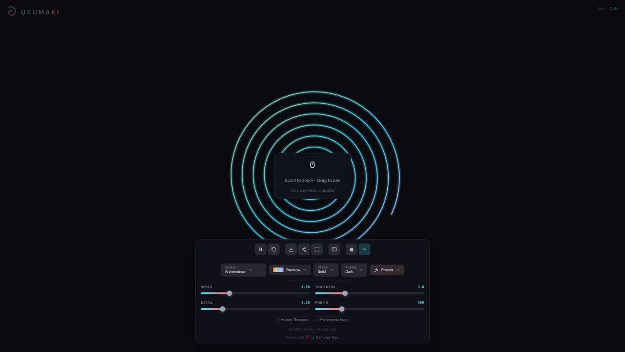 Screenshot of Uzumaki